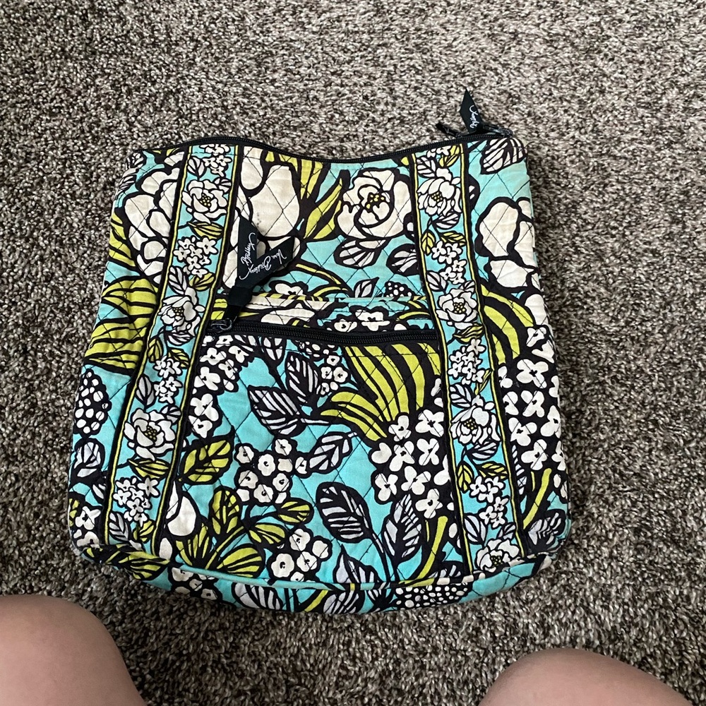 Teal blue floral vera Bradley cross body